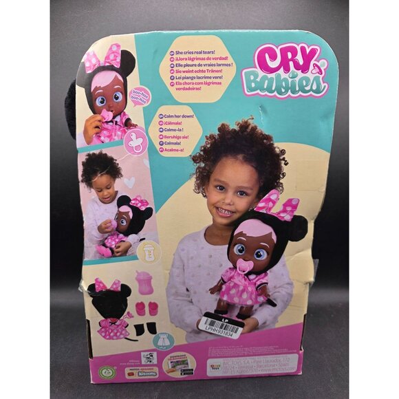 Disney Minnie Mouse Cry Babies Interactive Doll Pink Polka Dot Outfit - Picture 6 of 10